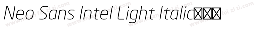 Neo Sans Intel Light Italic免费下载字体转换